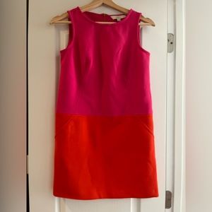 Adorable Pink and Orange Colorblock Dress ss 0P